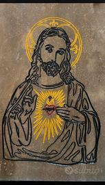 Incisione su marmo - immagine sacra del Cristo