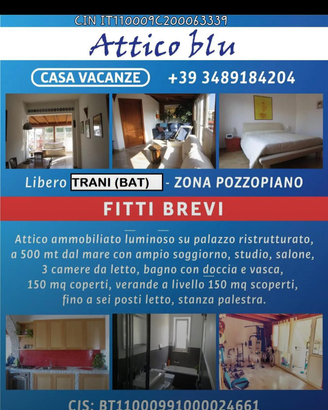 Casa vacanze Attico blu Puglia Trani