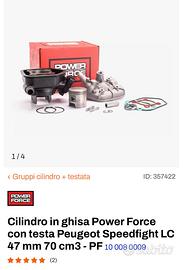 gruppo termico 70 motor force peugeot speedfight 2