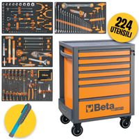 Carrello portautensili Beta 7 cas. completo di att