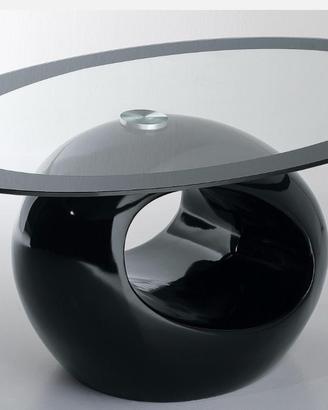 Tavolino in vetro nero L.115 P.65 H.42