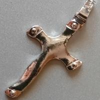 Ciondolo a croce argento
