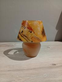 porta candela a forma di lampada 