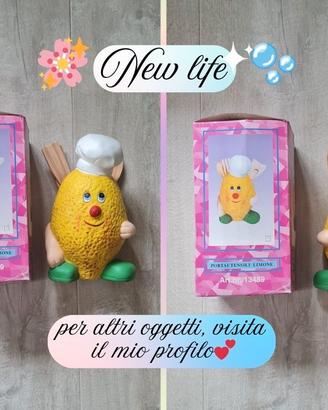 Portautensili Limone in ceramica