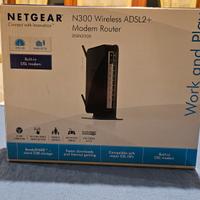 MODEM ROUTER NETGEAR N300 WIRELESS ADSL2+ DGN2200