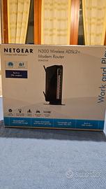 MODEM ROUTER NETGEAR N300 WIRELESS ADSL2+ DGN2200