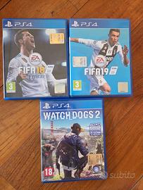 Lotto n. 3 videogiochi PS4