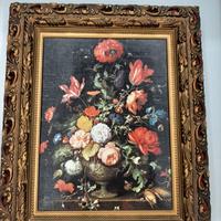 Quadro stampa porta oggetti vintage