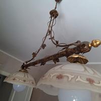 lampadario ferro battuto