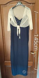 abito lungo elegante da donna per cerimonia e sera