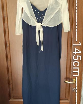 abito lungo elegante da donna per cerimonia e sera