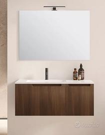 Mobile bagno cannettato con lavandino 100 cm