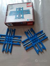 treni LEGO incrocio a 90° 756