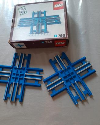treni LEGO incrocio a 90° 756