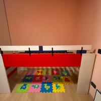 Letto a soppalco singolo per bambini
