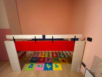 Letto a soppalco singolo per bambini