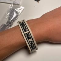 Bracciale dior bianco regolabile