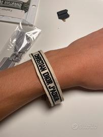 Bracciale dior bianco regolabile