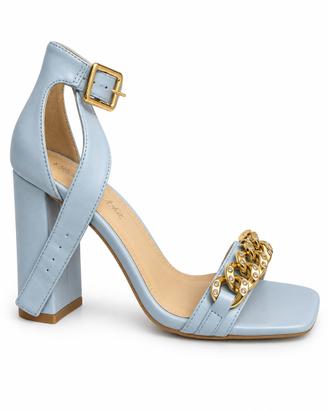 Scarpa alta celeste