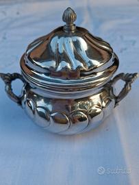 ZUCCHERIERA VINTAGE RAMA IN PELTRO