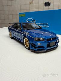 ottomobile Nissan GTR R34 Mine’s Blu BBS LM 2