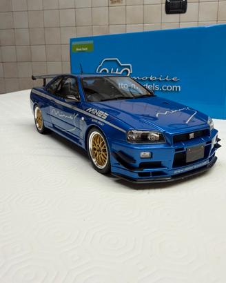 ottomobile Nissan GTR R34 Mine’s Blu BBS LM 2