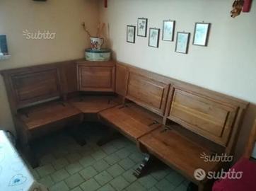 Cassa panca con contenitori apribili 1,20 per 1,80