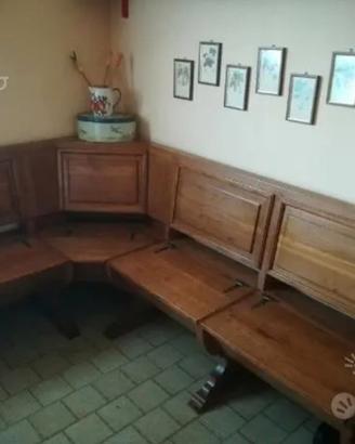 Tavolo e Cassa panca con contenitori apribili 