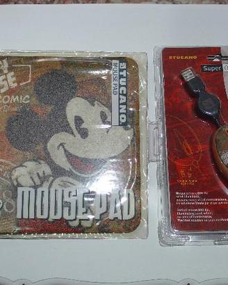 Mini mouse ottico + mouse pad