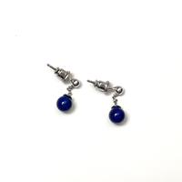 Orecchini con pendenti blu