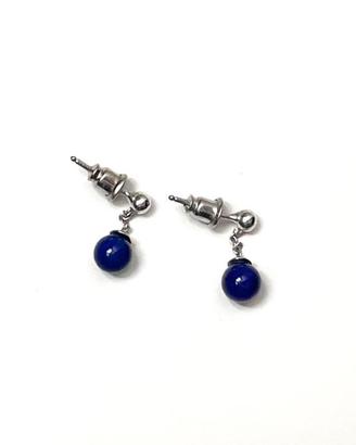 Orecchini con pendenti blu