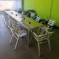 TAVOLI e SEDIE da BAR in ALLUMINIO