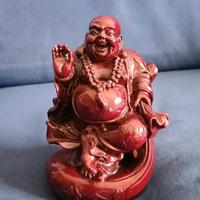 Buddha sorridente in resina - Porta fortuna