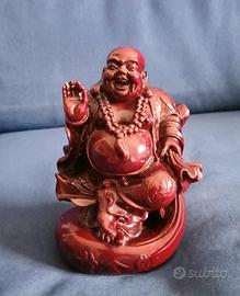 Buddha sorridente in resina - Porta fortuna