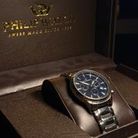Philip Watch Kent Cronografo Uomo Acciaio Blu