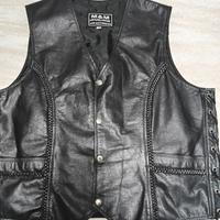 gilet in pelle motociclista 