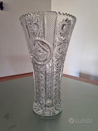 Vaso di cristallo Boemia anni 50 vintage