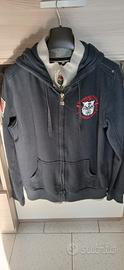 felpa con zip e cappuccio