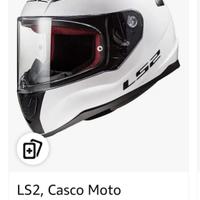 LS2, Casco Moto Integrale RAPID SOLID White, S


