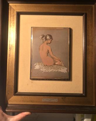 Quadro su lastra argento