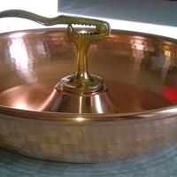 Centro tavola spacca noci in rame nuovo