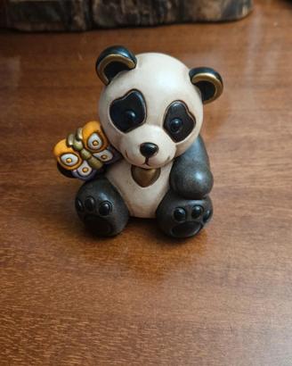 Panda in ceramica con farfalla  Thun 