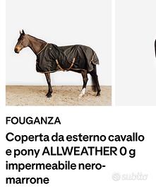 coperta per cavalli impermeabile Decatlon 
