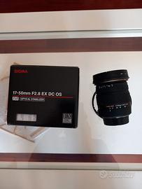 Sigma 17-50 f2.8  EX DC OS stabilzato per Nikon
