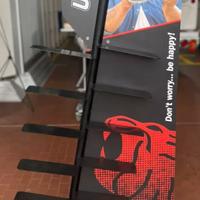 ESPOSITORE PER SCARPE UPOWER A PAVIMENTO 10 POSTI