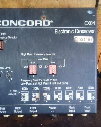 Crossover elettronico CONCORD