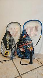 Racchette squash Wilson vintage con custodie