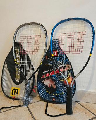 Racchette squash Wilson vintage con custodie