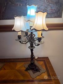 Antica Lampada Candelabro da Tavolo