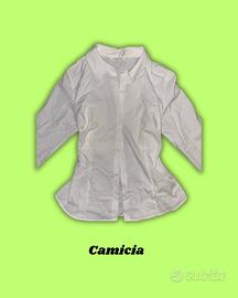 Camicia bianca sagomata